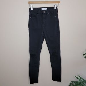 Topshop | Jamie Black High Rise Skinny Jeans Size 26